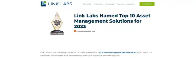 Link Labs recognition